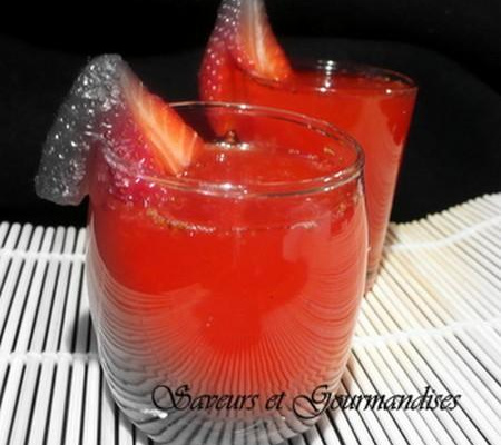 Panaché fraises à la rose