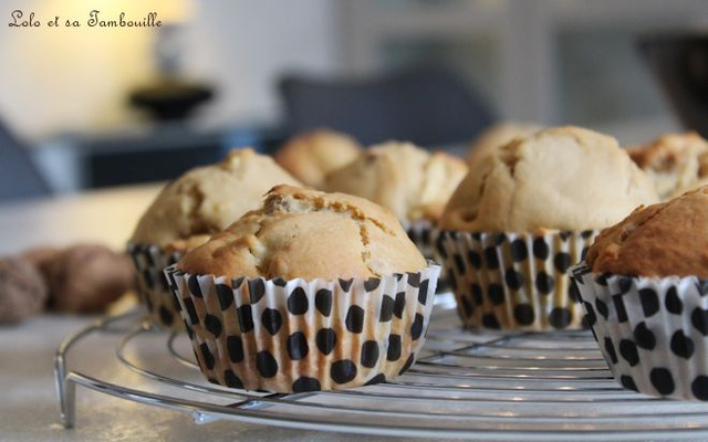Muffins à la pomme, noix & spéculoos