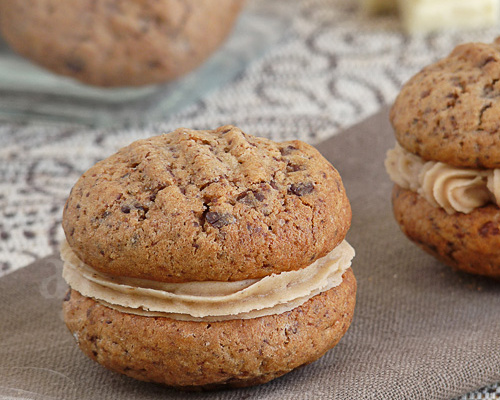 Whoopies aux chocolats & crème de marrons