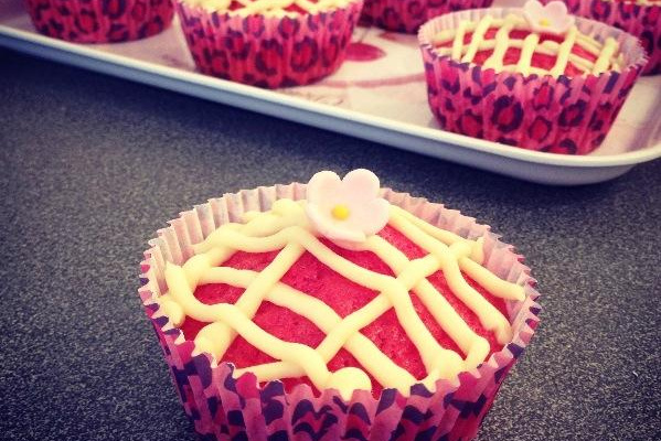 Muffins framboises-chocolat blanc