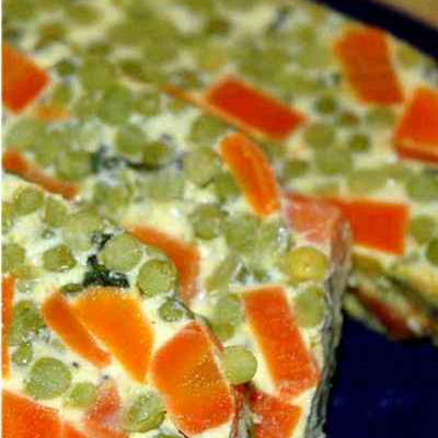 Terrine de carottes et petits pois