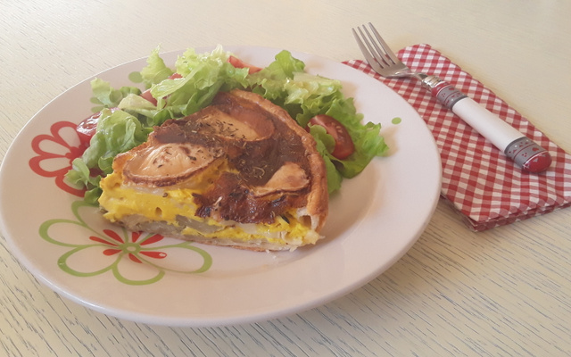 Quiche aux blettes et fromage de chèvre