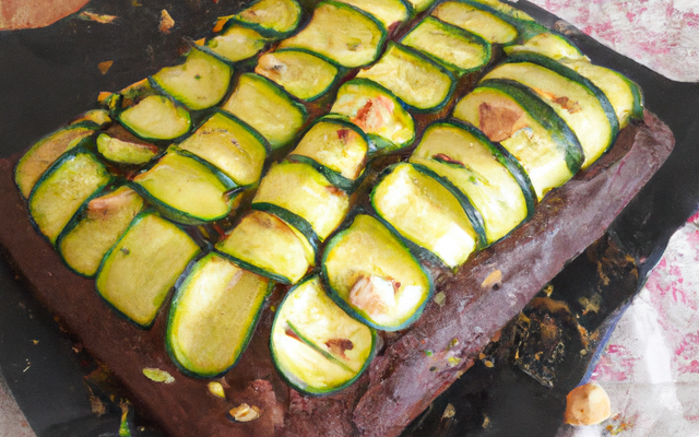 Cake surprise courgettes, amandes et chocolat