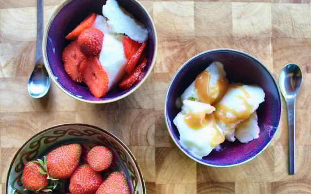 Glace au yaourt sans sorbetière