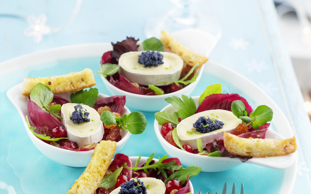 Salade de mesclun à l'En Cas de Caprice et sa vinaigrette au yuzu