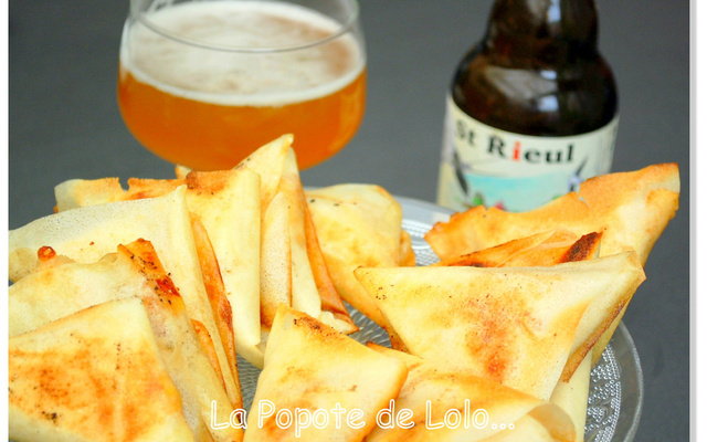 Samoussas au Maroilles et à la bière de printemps