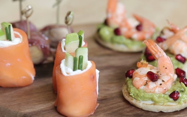 Makis de saumon fumé à la pomme Granny Smith