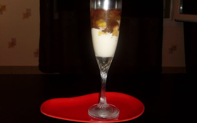 Verrine de fruits au chocolat maison