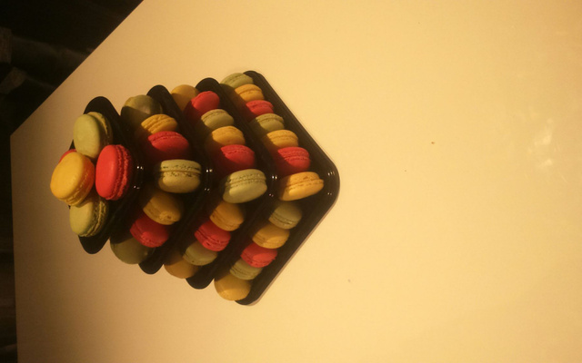 Gâteaux façon macarons au café et autres parfums