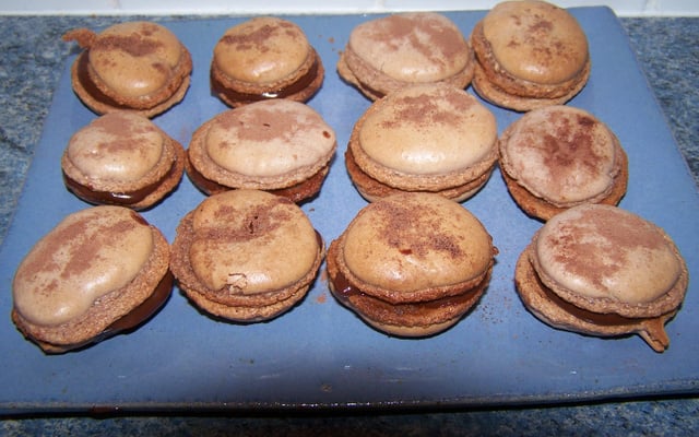 Macarons au chocolat maison