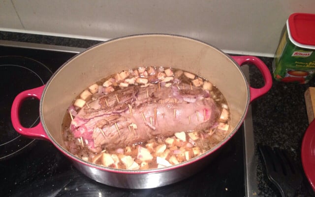 Rôti de veau au foie gras