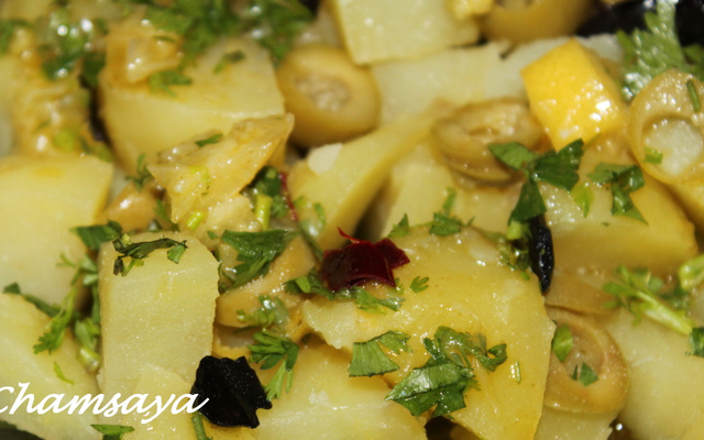 Salade de pommes de terre au citron confit