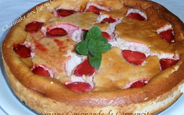 Cheesecake aux fraises Charlotte rapide