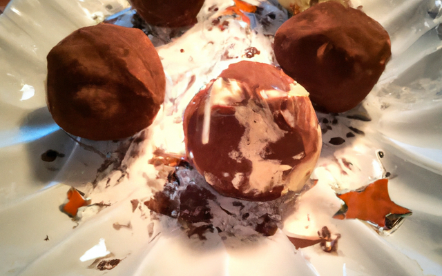 Truffe de Noël à l'amaretto et chocolat au lait