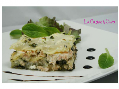 Lasagnes saumon - épinards