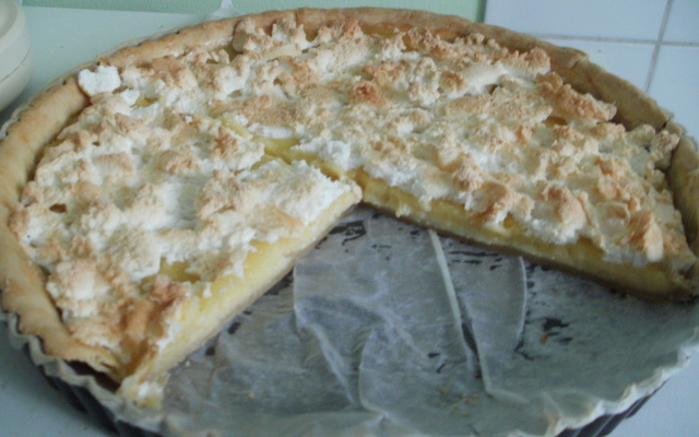 Tarte au citron et sa meringue légèrement craquante