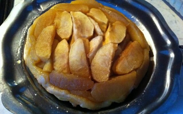 Tarte tatin vanillée au caramel liquide