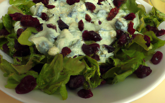 Salade de raisins au bleu d'Auvergne