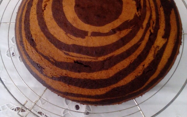 Gâteau tigré ou zebré