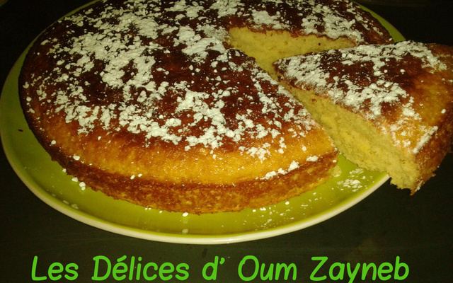 Gâteau au yaourt, fleur d'oranger et miel