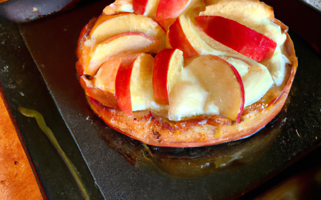 Gâteau au yaourt et aux dés de pomme