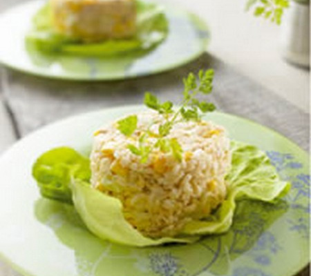 Timbales de riz au thon