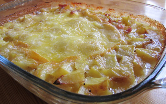 Tartiflette au poulet fumé