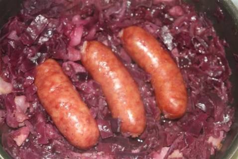 Choux rouge braisé à la pomme