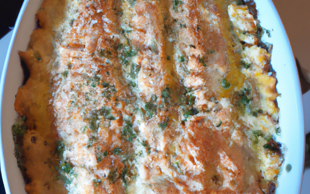 Gratin aux deux saumons maison