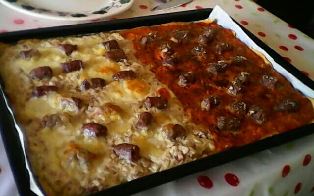 Pizza aux Merguez