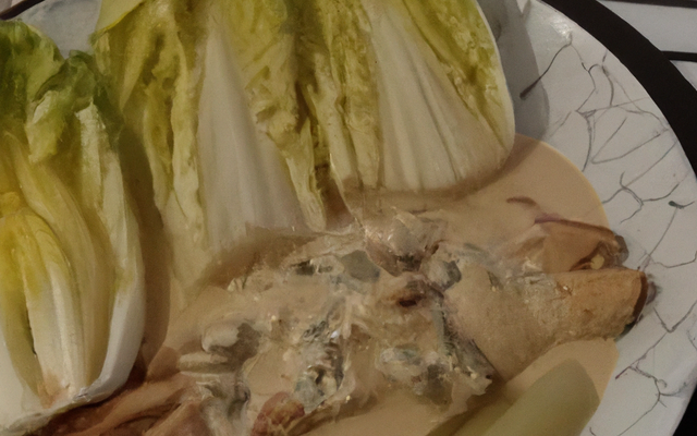 Poulet et endives à la crème