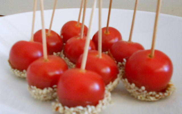 Tomates cerises d'amour rapides