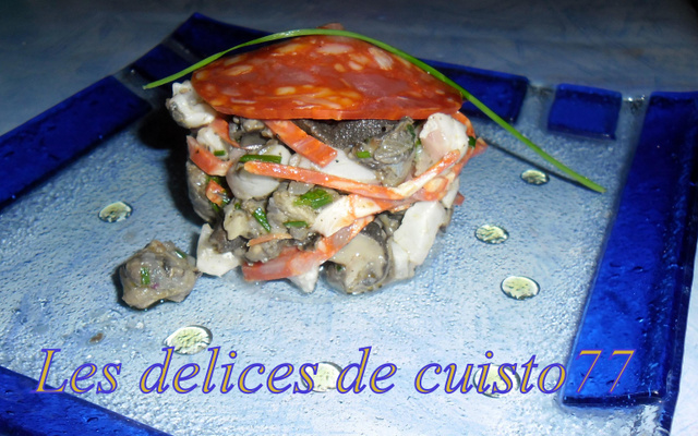 Tartare de bar gastéropode espagnol