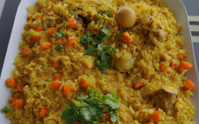 Riz créole au curry: spécialité de l'île Maurice