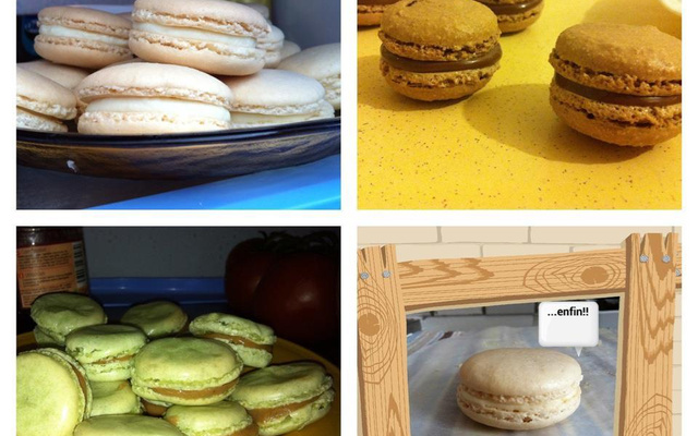 Gâteaux façon macarons au café et autres parfums