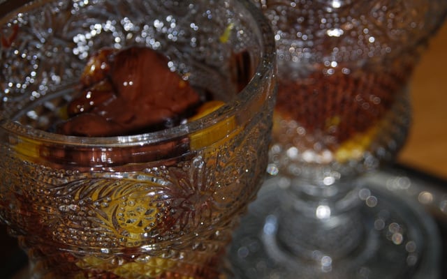 Papillote d'oranges au chocolat