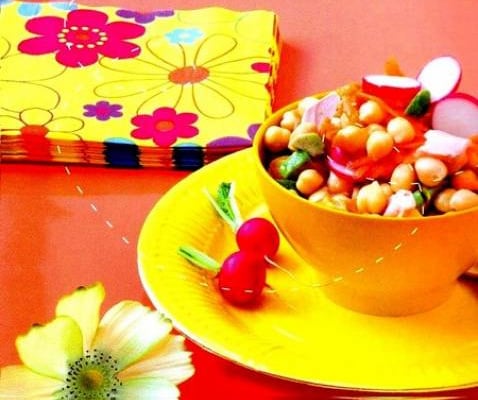 Salade saumon et pois chiche