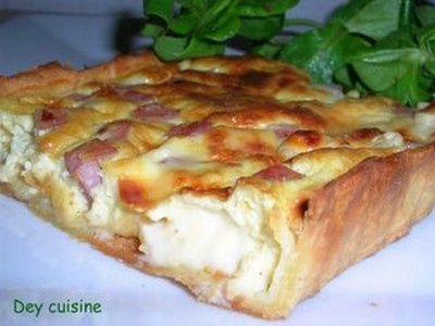 Quiche jambon & vache qui rit