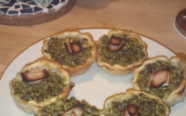 Tartelettes aux petits pois