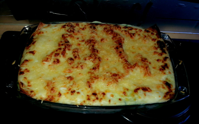 Lasagnes aux épinards et aux 2 saumons