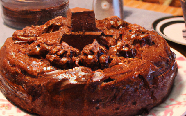 Cake glacé au chocolat