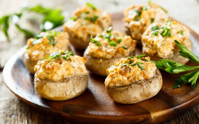 Champignons farcis au Boursin