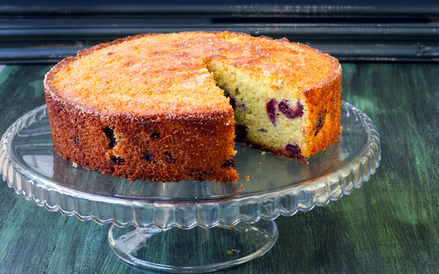Gâteau amandes cerises