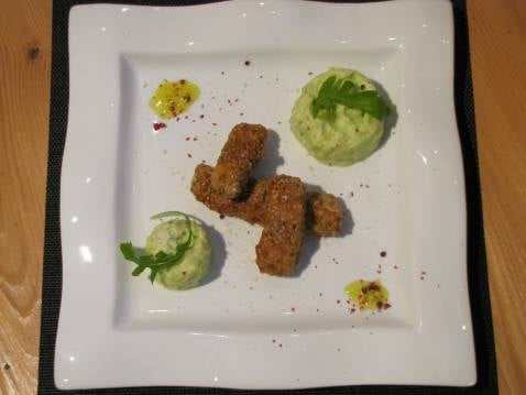 Escalope de porc panée sésame et parmesan