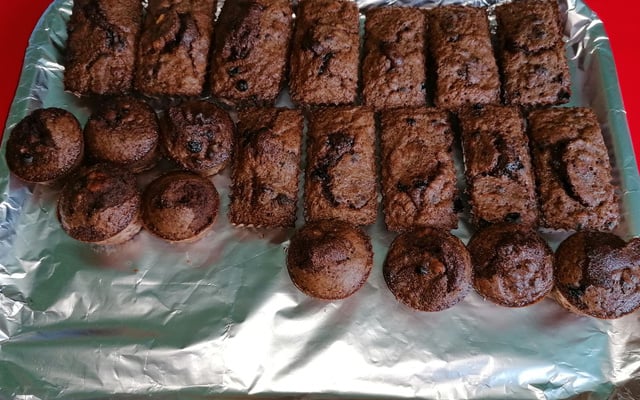 Brownie avec des noix de pécan