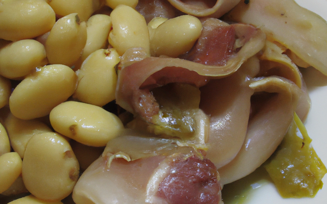 Antipasti : fava i lardo di Arnad (fèves et lard italien)