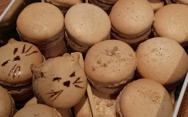 Macarons pain d'épice - foie gras