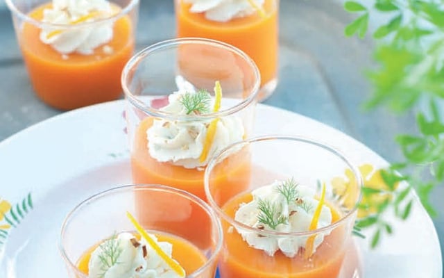 Gaspacho carottes oranges