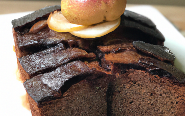 Gâteau aux poires Comice chocolaté