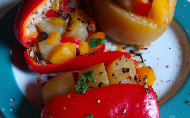 Poivrons farcis aux pommes de terre